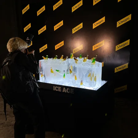 Schweppes Georgia-სთვის შექმნილი ყინულის ვიტრინა